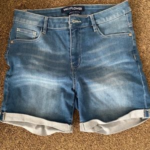 Wallflower denim shorts